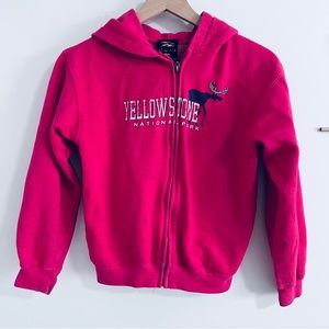 Yellowstone National Park Pink Zip Up Jacket